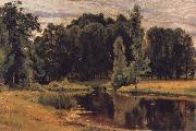 Ivan Shishkin The Pond in the old Flower gardens oil painting reproduction